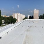 Hydroizolácia plochej strechy – Telocvičňa ZŠ Gorazdova, Bánovce nad Bebravou